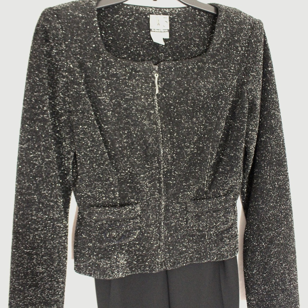 Dressy Black Pantsuit 2 piece